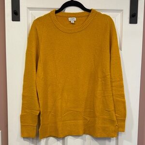 J. Crew Women's Yellow Crewneck Sweater